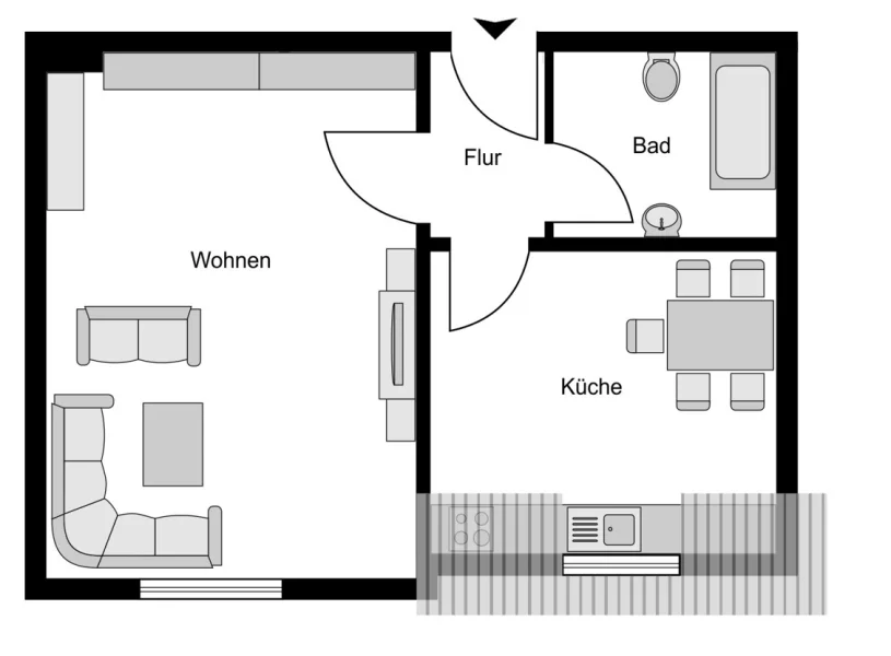 Grundriss Appartment