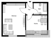 Grundriss Appartment