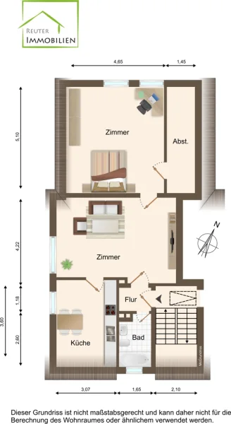 NEU zur Vermietung in Bochum Eppendorf - Grundriss - Reuter Immobilien – Immobilienmakler