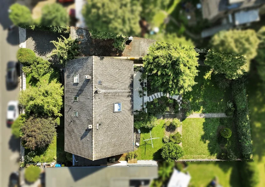 Luftaufnahme Grundstück - Haus kaufen in Weilerswist - (T)Raum für alle Wünsche - Ein-/Zweifamilienhaus mit neuer Heizung und Gartenparadies