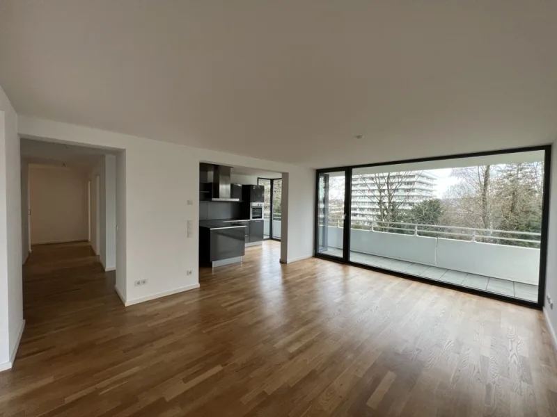 Wohn-/ Esszimmer - Wohnung mieten in Bonn / Muffendorf - Moderne 3-Zimmer-Luxus-Wohnung (barrierefrei) mit Concierge-Service und Sonnenbalkon