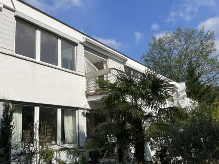 Blick zur Wohnung - Wohnung kaufen in Bonn / Limperich - SONNENDURCHFLUTET  BEZUGSFREI  MODERNISIERT 1.OG  3-ZIMMER-ETW  SONNENBALKON NAHE   RHEINAUENPARK