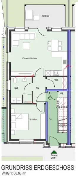 Grundriss Wohnung 1