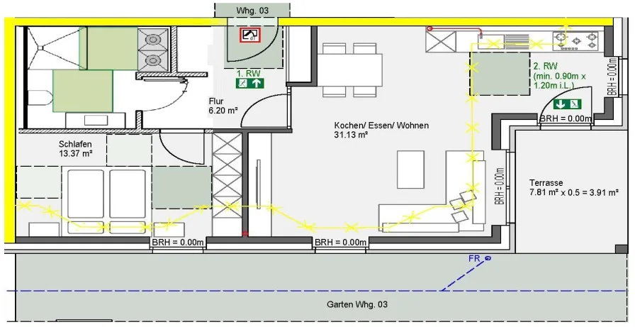 Grundriss Wohnung 3