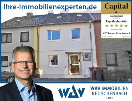 Ansicht - Haus kaufen in Wesseling - Gut gelegenes Einfamilienhaus mit Garten und Garage!