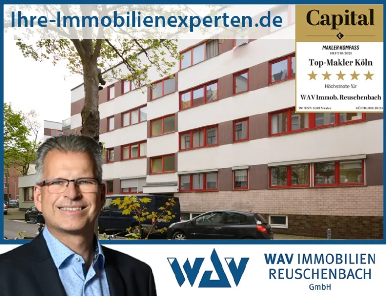 Ansicht - Wohnung kaufen in Köln - NIPPES: Sehr gut geschnittene Wohnung in zentraler Lage