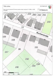 3111 - Flurkarte - Garage/Stellplatz mieten in Bornheim - Garage für Auto, Motorrad und/oder Fahrräder!