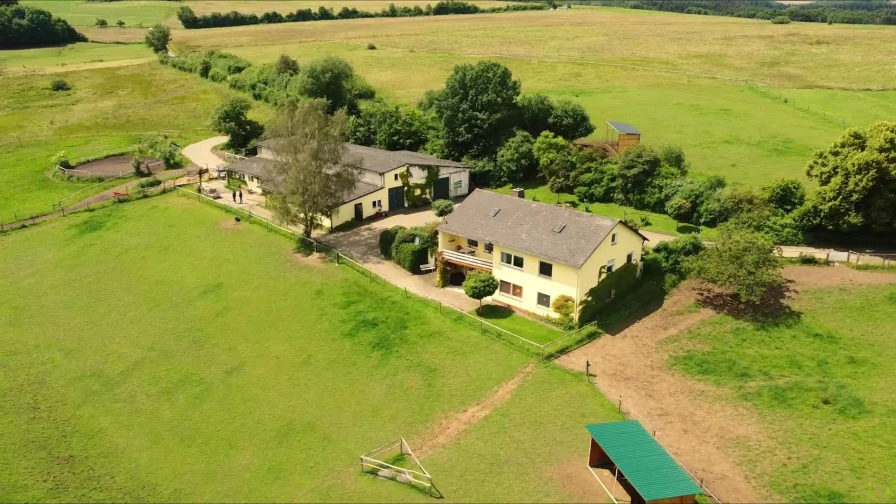 Utzerath - Haus kaufen in Utzerath - Reiterhof / ehem. Bauernhof in Alleinlage mit insgesamt 11,3 ha Eigenland in der Vulkaneifel