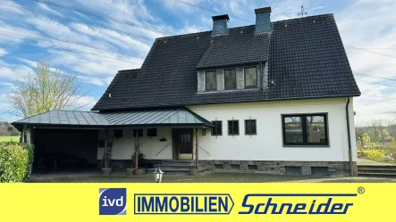 Frontansicht - Haus mieten in Dortmund - Freistehendes Einfamilienhaus für 3-4 Personen, ca. 175m²  in Dortmund-Hombruch zu vermieten