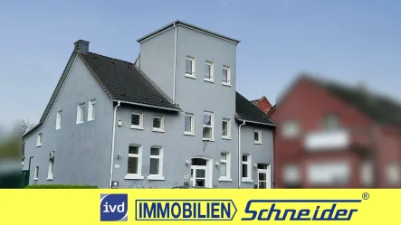 Außenansicht - Zinshaus/Renditeobjekt kaufen in Dortmund - Kapitalanlage ca. 651m² Gewerbefläche mit 221m² Wohnung sowie 2.839m² Bau- u. 4.823m² Gartenland