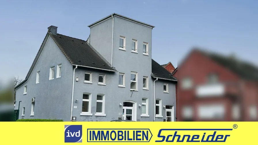 Außenansicht - Halle/Lager/Produktion kaufen in Dortmund - Ca. 651m² Gewerbefläche mit 221m² Wohnung sowie 2.839m² Bau- u. 4.823m² Gartenland