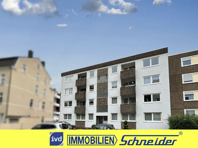 Außenansicht - Wohnung mieten in Dortmund - Helle, neu renovierte 3-Zimmerwohnung ca. 82m² mit Balkon in Dortmund-Marten zu vermieten!