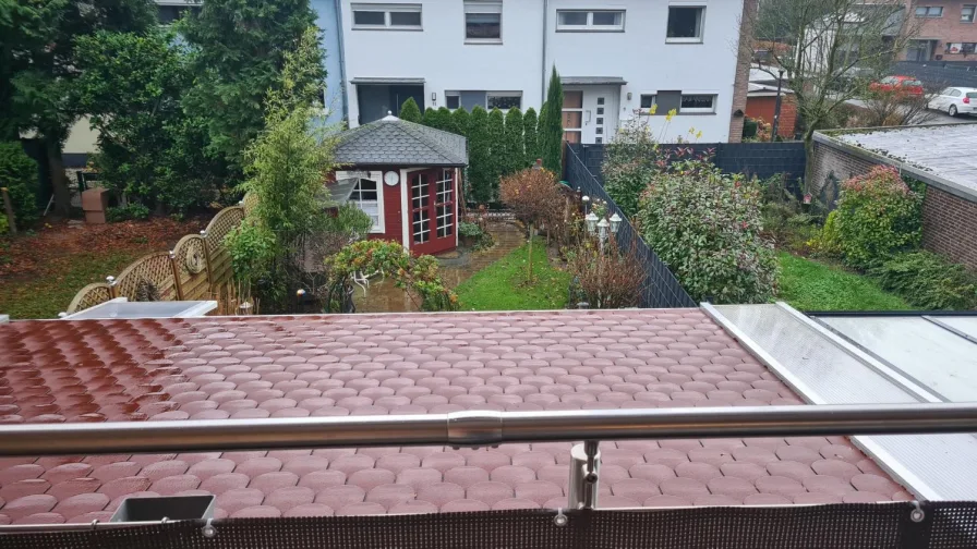 Blick vom SZ zum Garten