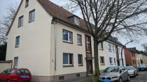 Seitenansicht des Hauses