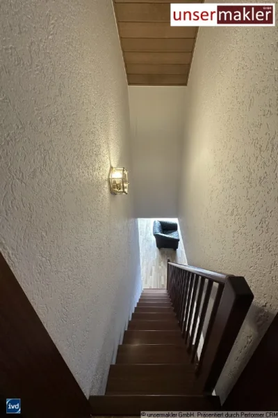 obere Ebene Treppe zum Wohnzimmer
