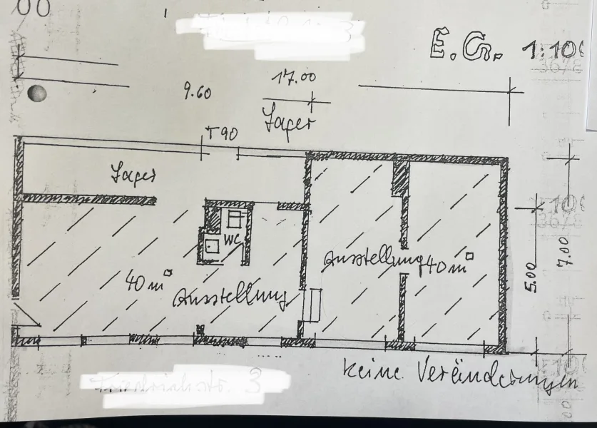 Grundriss Ladenlokal