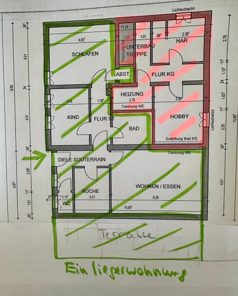 Einliegerwohnung massiv