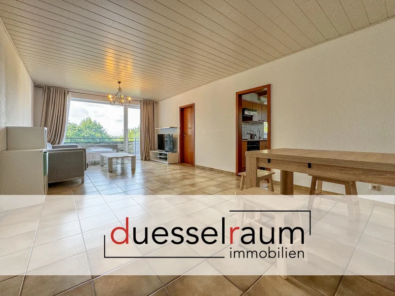 Titelbild - Wohnung mieten in Düsseldorf / Gerresheim - Gerresheim: Möblierte 3-Zimmer-Wohnung mit großem Balkon und Garage in guter Lage.