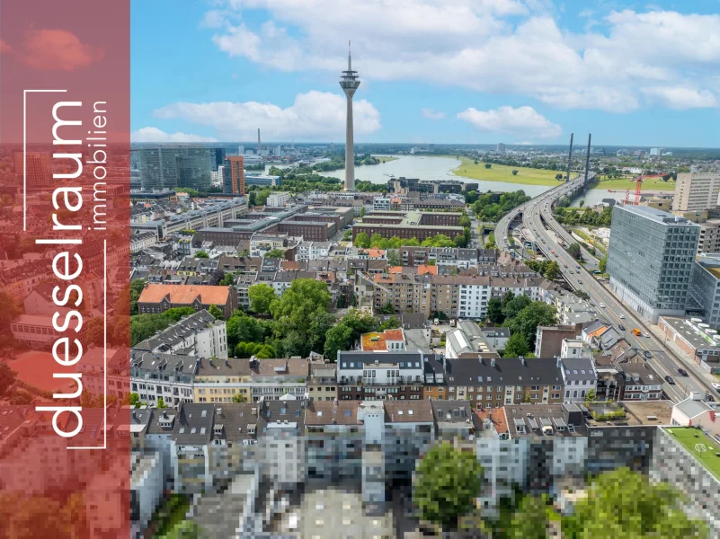 Titelbild - Wohnung kaufen in Düsseldorf / Unterbilk - Unterbilk: Ein kleines Juwel mitten in der Stadt, trotzdem sehr ruhig gelegen!