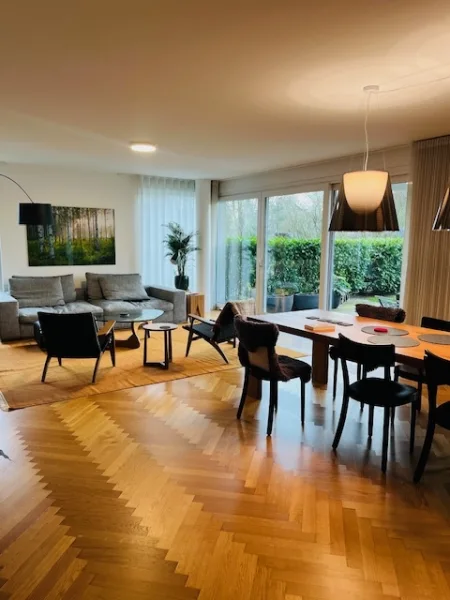  - Wohnung kaufen in Düsseldorf / Himmelgeist - Düsseldorf-Himmelgeist: Exklusive 4-Zimmer Gartenwohnung mit großer Terrasse und Garten!