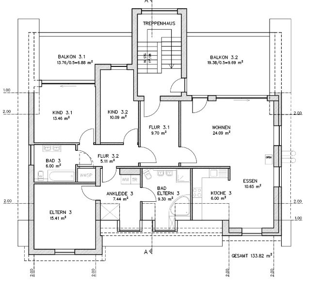 Grundriss Dachgeschoss