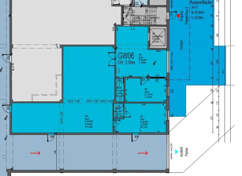 Grundriss 1 OG Lager GW06