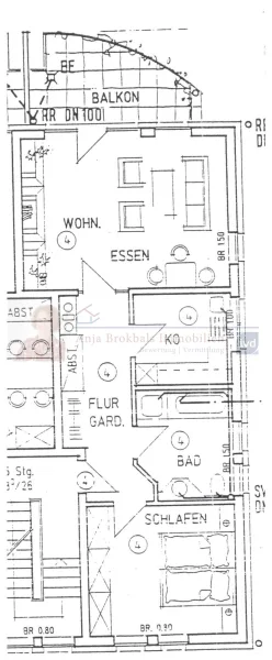 Grundriss 1. OG Wohnung 4