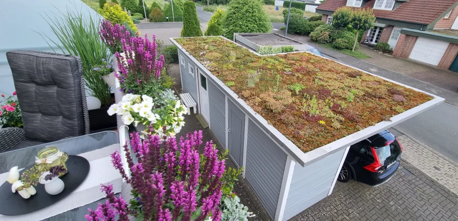 Carport u. Fahrradschuppen