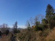 Blick aus dem Schlafzimmer Richtung Schloss