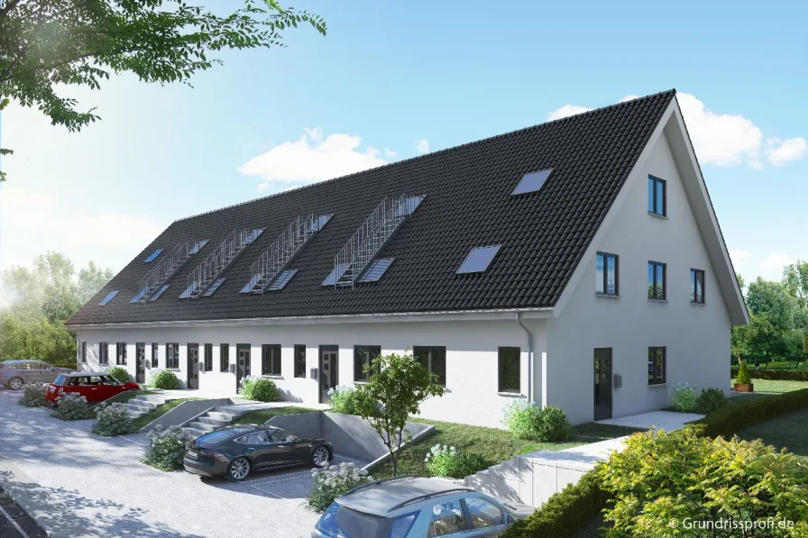 Straßenansicht - Haus mieten in Hamm - Einzug kurzfristig möglich - großzügige Neubauten mit Wärmepumpe u.v.m.