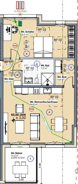 Grundriss ETW 3