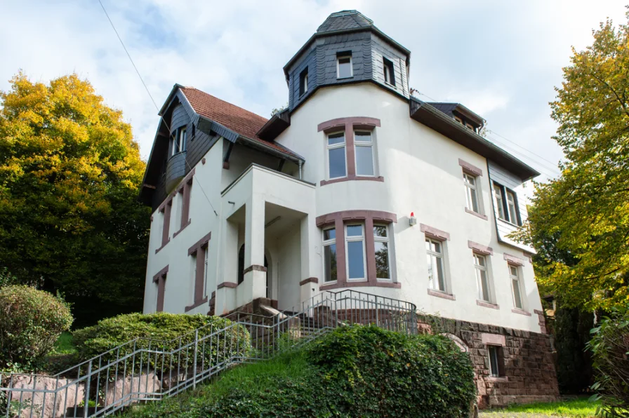 Außenansicht  - Haus kaufen in Ottweiler - Wohnen und Arbeiten in historischer Villa