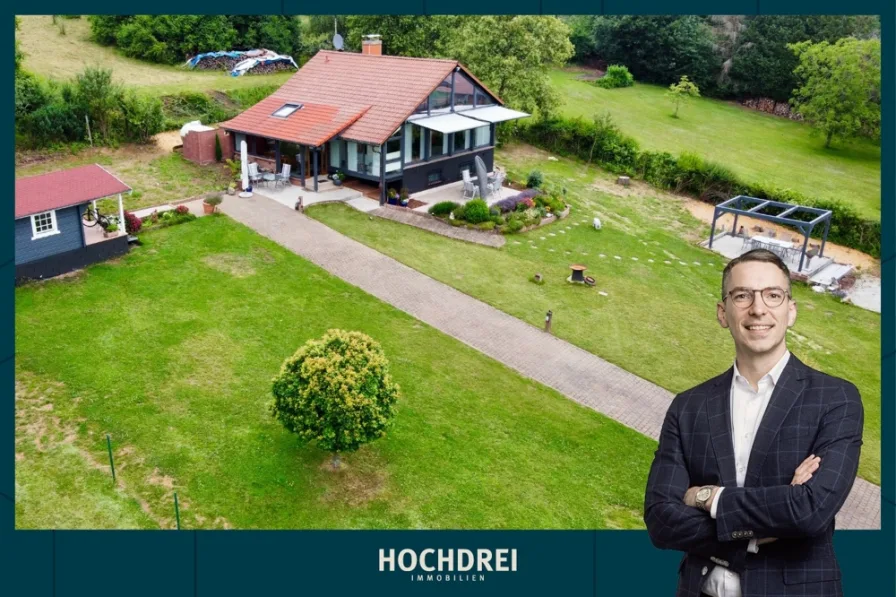 ImmoScout - Haus kaufen in Waldalgesheim - Renoviertes Wochenendhaus auf 3955 m² Grundstück zum Kauf in ruhiger Lage von Waldalgesheim