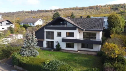 Außenansicht Drohne - Haus kaufen in Gau-Algesheim - Freistehendes Architektenhaus mit traumhaftem Ausblick zum Kauf in top Lage von Gau-Algesheim