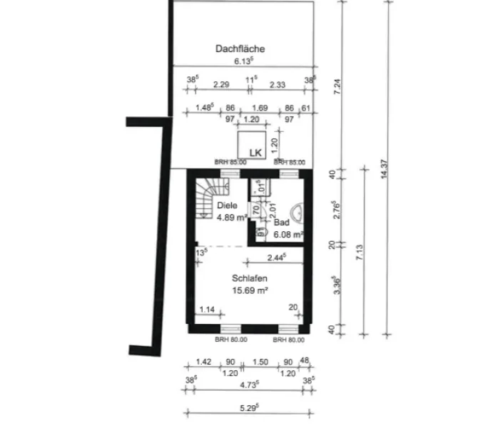 Grundriss Dachgeschoss