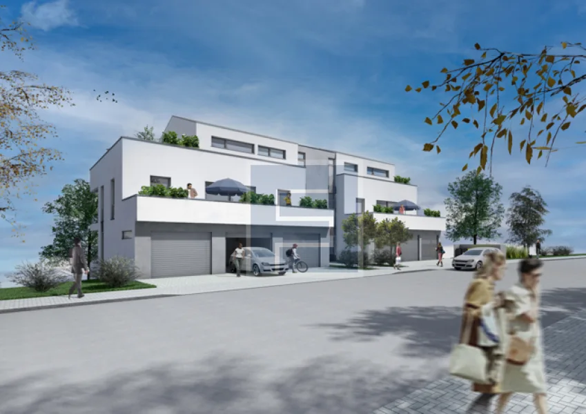 Straßenansicht - Wohnung kaufen in Siegen - Großzügiges Leben im Grünen ++ KfW 55 EE ++