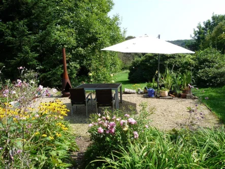 2025003 Garten - Haus kaufen in Kürten - Attraktives Einfamilienhaus mit 1.868 m² großem Grundstück, Terrasse und Blick