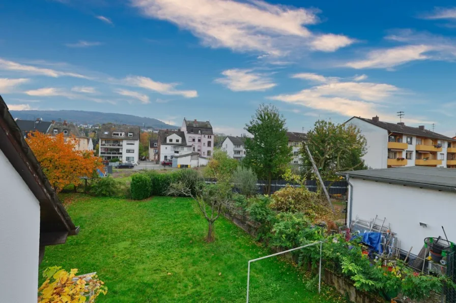 Ausblick vom Balkon