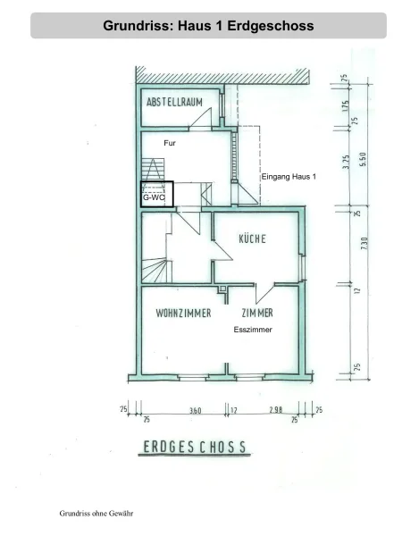 Haus 1 Grundriss EG