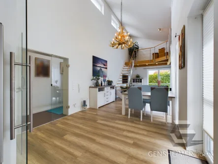 Wohnen-Essen - Haus kaufen in Insheim - Lichtdurchfluteter Wohngenuss: Eleganz und Komfort auf einer Ebene