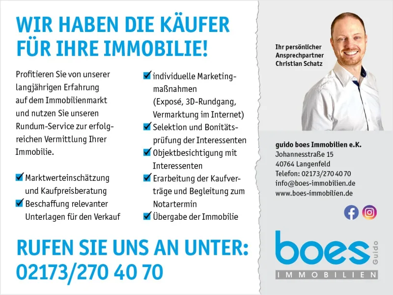 Wir verkaufen Ihre Immobilie