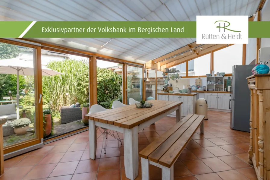 Wintergarten - Haus kaufen in Solingen - Schönes  Einfamilienhaus in Solingen-Höhscheid