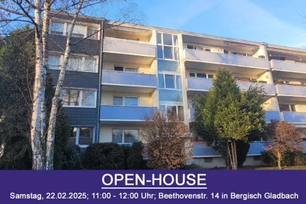 OPEN-HOUSE am 22.02.2025 - Wohnung kaufen in Bergisch Gladbach - OPEN-HOUSE am 22.02.25: Modernisierungsbedürftige 4-Zimmer-Wohnung in gefragter Lage!