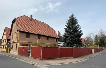 Ansicht Grundstück - Haus kaufen in Mechterstädt - Charmante Hofanlage mit großem Garten in Mechterstädt
