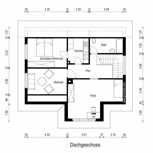 Grundriss Dachgeschoß