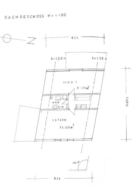 Grundriss Dachgeschoss