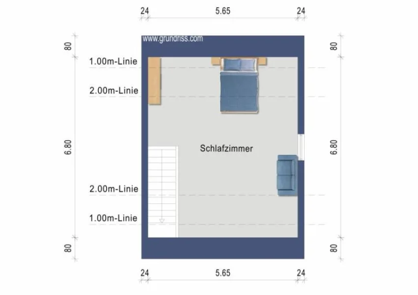 Grundriss Hauptwohnung DG