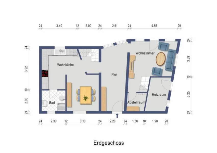 Grundriss Anbau Erdgeschoss 