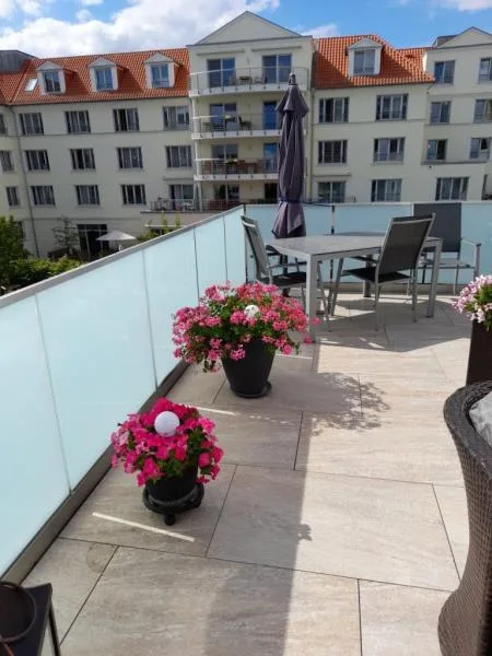 Dachterrasse - Wohnung kaufen in Schweinfurt - Außergewöhnlich, stilvoll, modern! Perfekte 3- Zimmerwohnung mit großer Dachterrasse