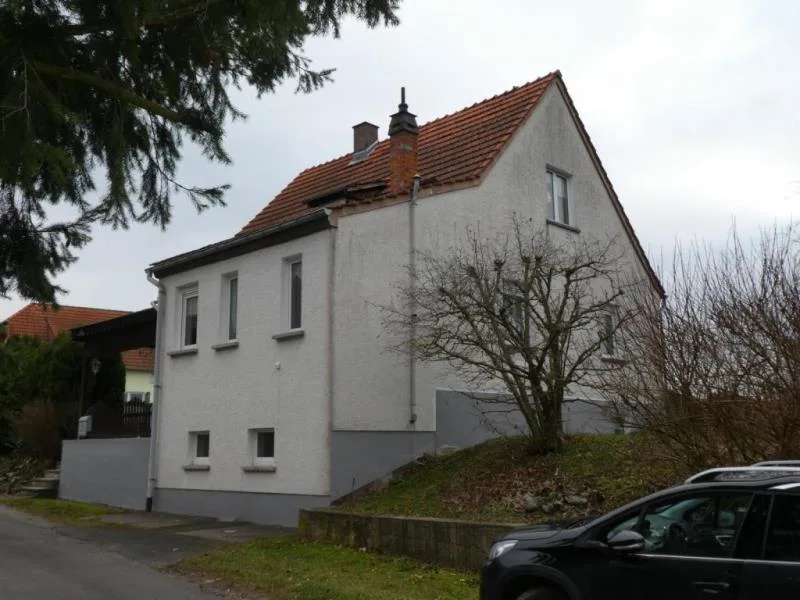Ansicht 1 - Haus kaufen in Gerstungen - Gepflegtes Haus - große Wiese und Garage inklusive